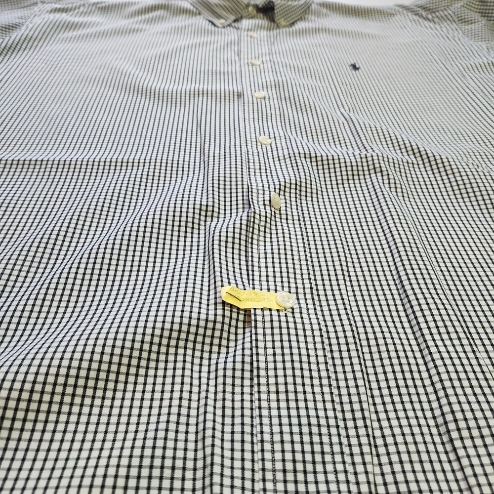 Ralph Lauren Blake Shirt XXL Black White Check Button Down 100% Cotton Pony Logo - Picture 4 of 5